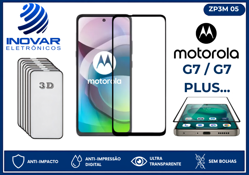 ZP3M 05 PELICULA 3D MOTOROLA  G7 / G7 PLUS...
