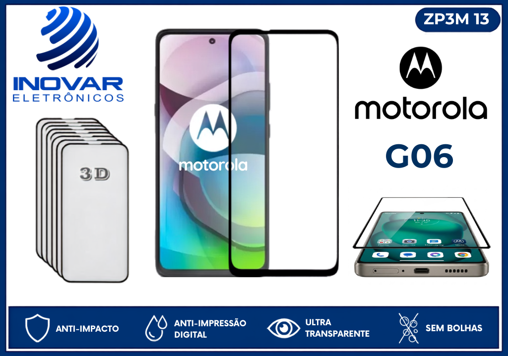 ZP3M 13 PELICULA 3D MOTOROLA G06
