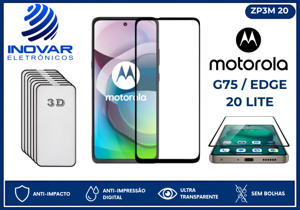 ZP3M 20 PELICULA 3D MOTOROLA G75 / EDGE 20 LITE