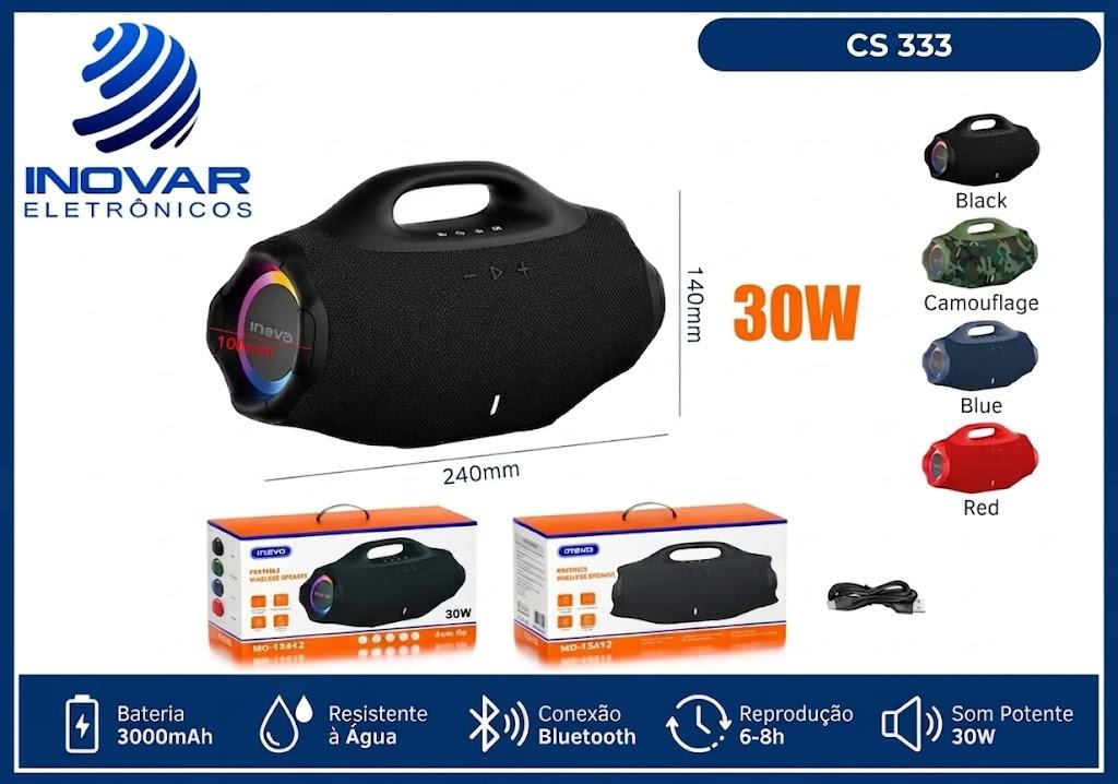 CS 333 CAIXA DE SOM BLUETOOTH TWS 30W MD-13412
