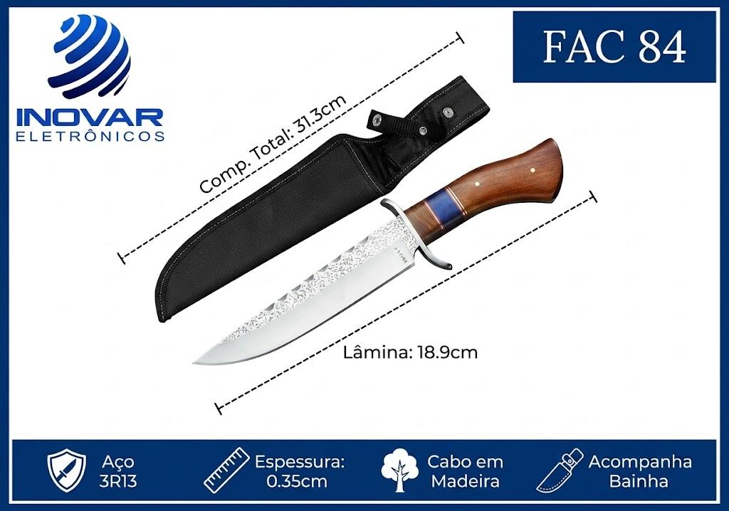 FAC 84 FACA EM INOX COM BAINHA KA-SA99F