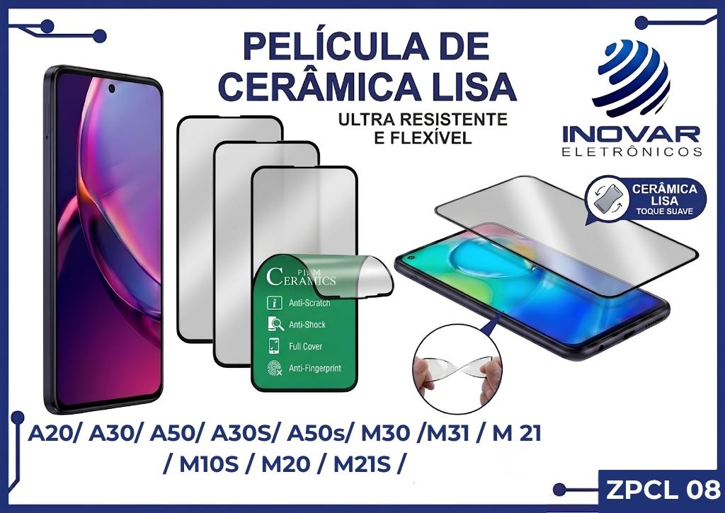 ZPCL 08 PELICULA CERAMICA LISA SM A20/ A30/ A50/ A30S/ A50s/ M30 /M31 / M 21 / M10S / M20 / M21S /
