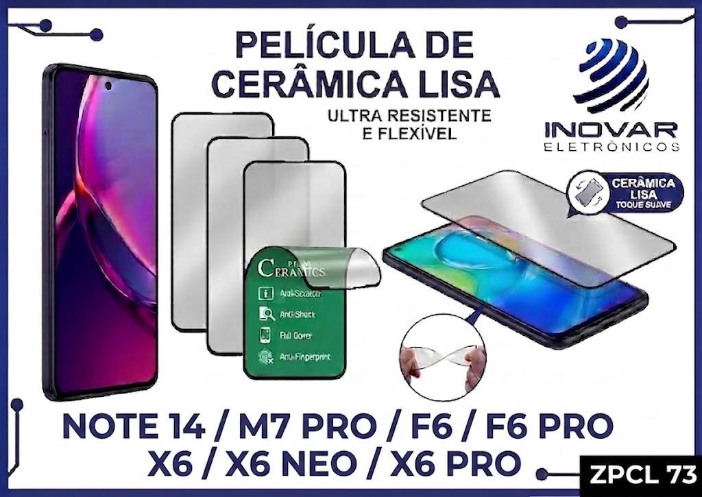 ZPCL 77 PELICULA CERAMICA LISA XM RM NOTE 14 / M7 PRO / F6 / F6 PRO / X6 / X6 NEO / X6 PRO