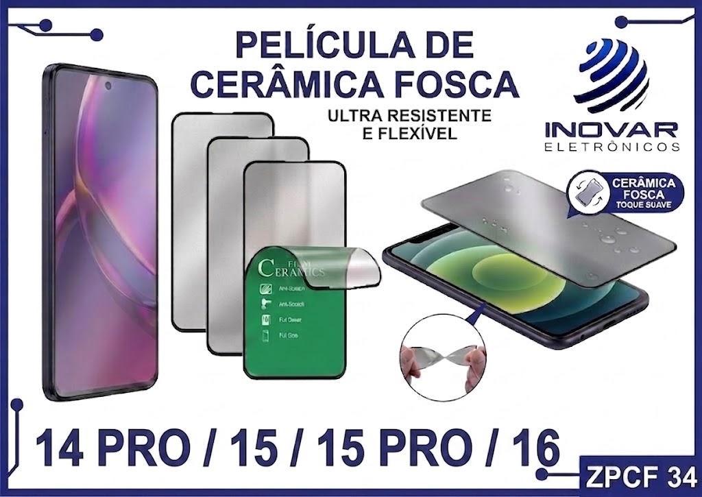 ZPCF 34 PELICULA CERAMICA FOSCA IPHONE 14 PRO / 15 / 15 PRO / 16