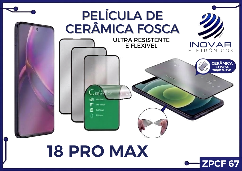 ZPCF 67 PELICULA CERAMICA IPHONE 18 PRO MAX