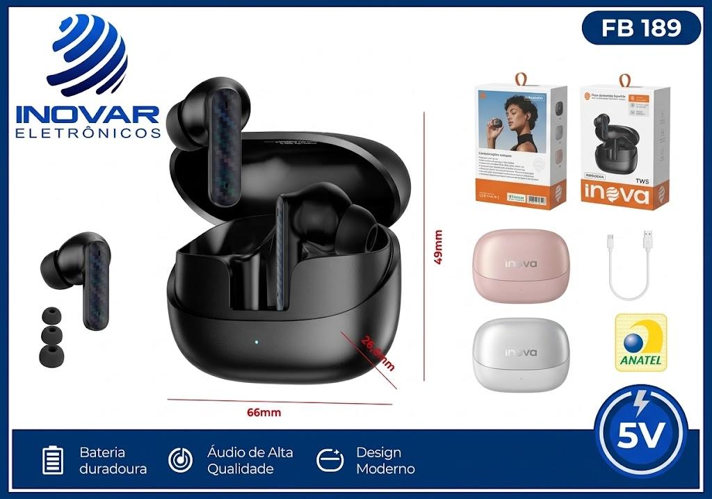 FB 189 FONE DE OUVIDO BLUETOOTH TWS FON-13013 A