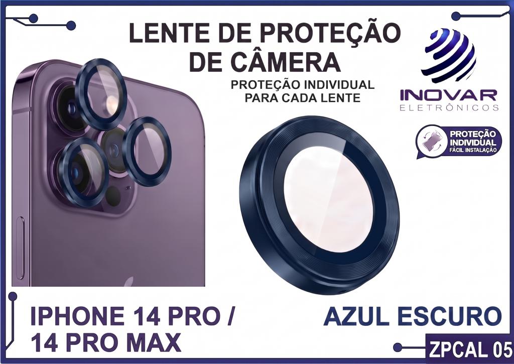 ZPCAL 05 LENTE DE CÂMERA UNITARIO LISA - IPHONE 14 PRO/14 PRO MAX - azul escuro