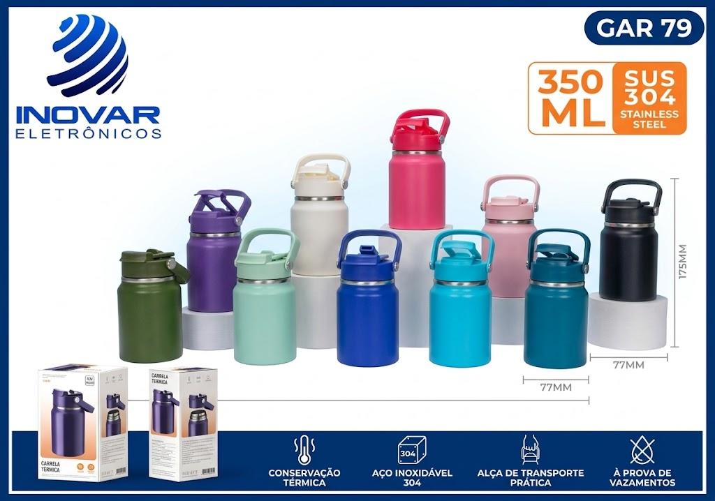 GAR 79 GARRAFA TERMICA EM INOX  350 ML WU-611