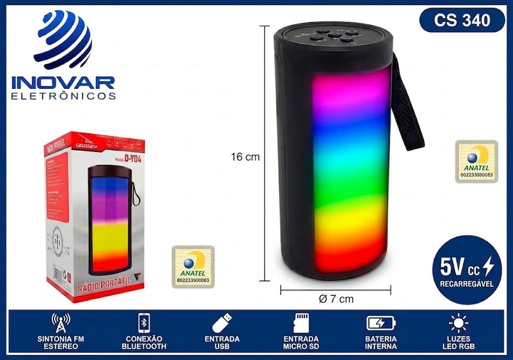 CS 340 CAIXA DE SOM RGB D-Y04