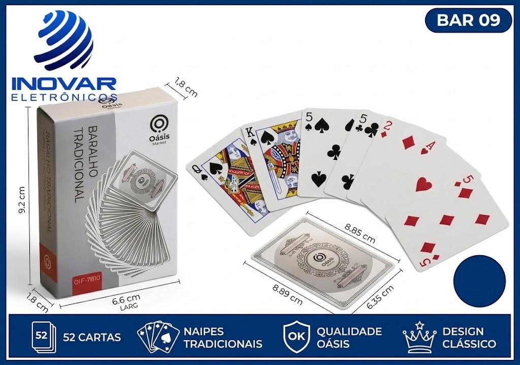 BAR 09 BARALHO COM 54 CARTAS OIF-7810