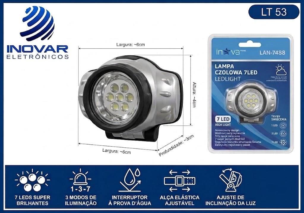 LT 53 LUMINARIA DE CABEÇA  7 LEDS LAN-7488