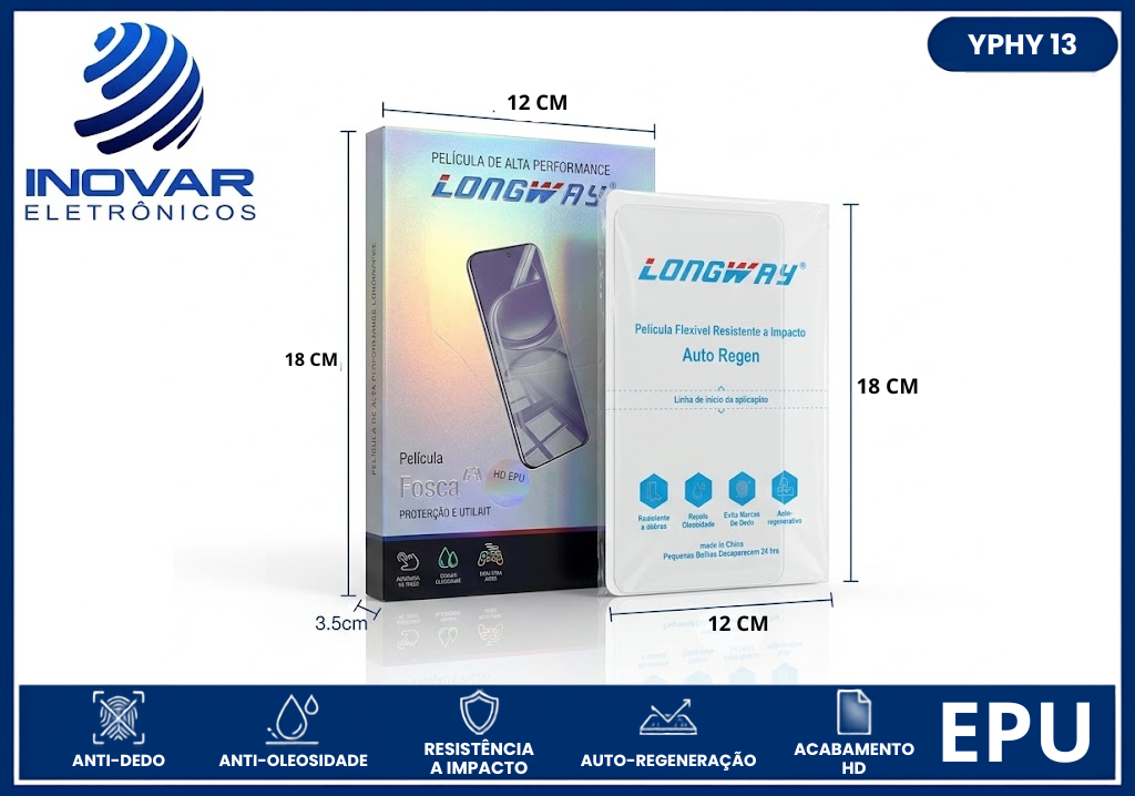 YPHY 13 PELICULA PARA CELULAR REFIL EPU AUTO REGENERAÇAO HD LISA