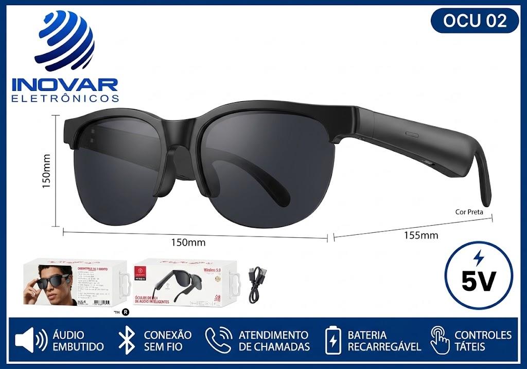 OCU 02 OCULOS BLUETOOTH FONE DE OUVIDO KA-9502A