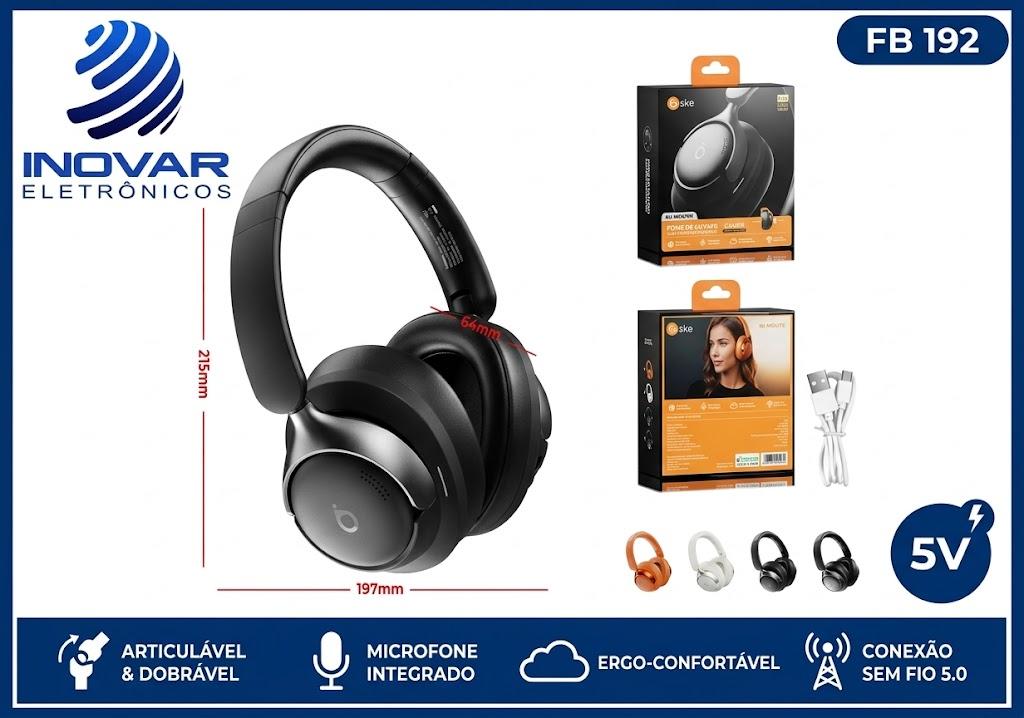 FB 192 FONE BLUETOOTH ANC REDUÇAO DE RUIDO ATIVO PREMIUM BA-MD 137 A