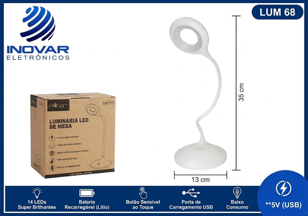 LUM 68 LUMINARIA DE MESA INOVA LAN 6737