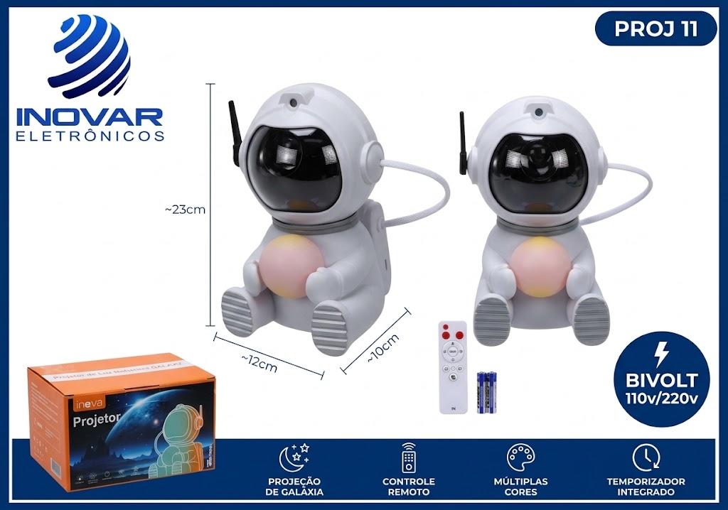 PROJ 11 PROJETOR ASTRONAUTA COM CONTROLE REMOTO XKD-12564
