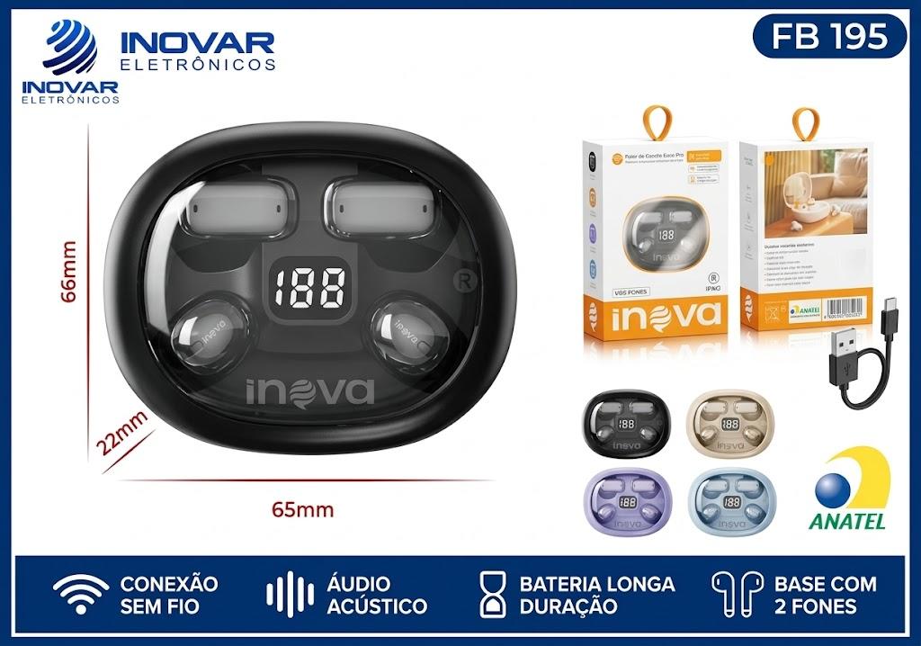 FB 195 DOS PARES DE FONE BLUETOOTH TWS FON-12969P