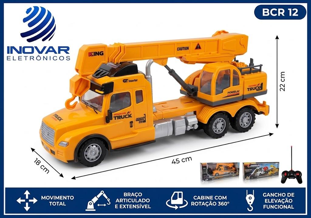 BCR 12 CAMINHÃO GUINDASTE CONTROLE REMOTO A PILHA 689A