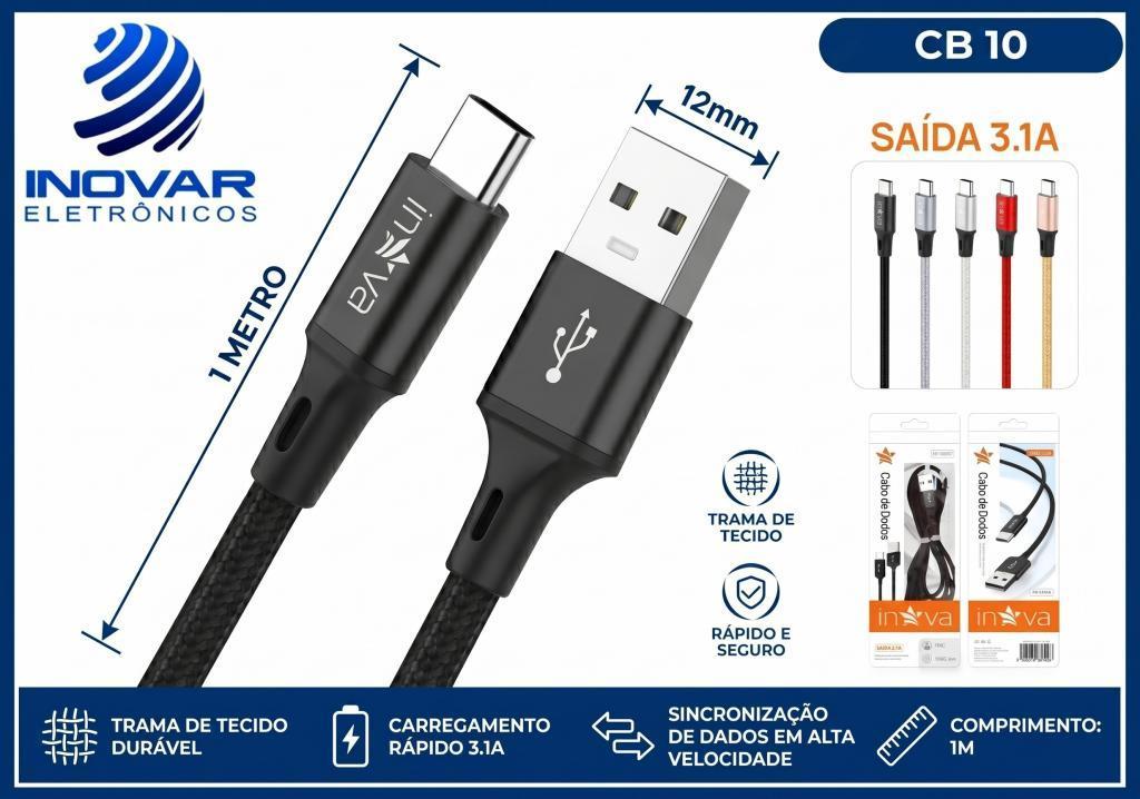 CB 10 CABO USB/TIPO C 1 METRO INOVA CBO 9823 5730 089 5828