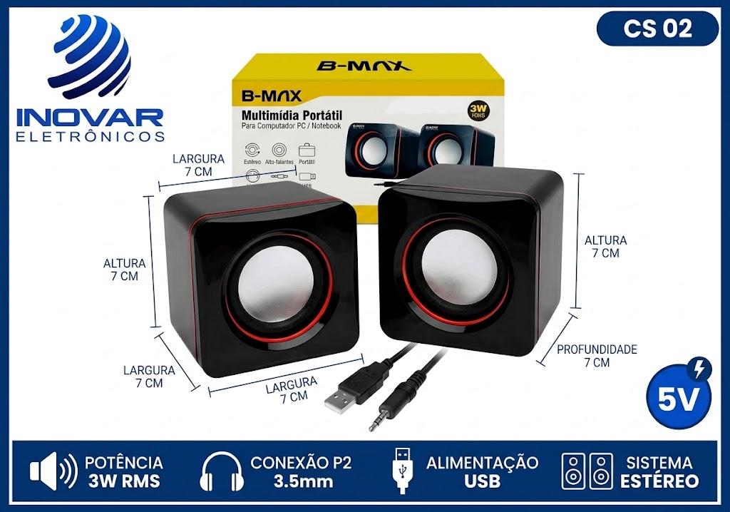 CS 02 MINI CAIXA DE SOM 3W PARA NOTEBOOK PC KA-1018 bm-f997