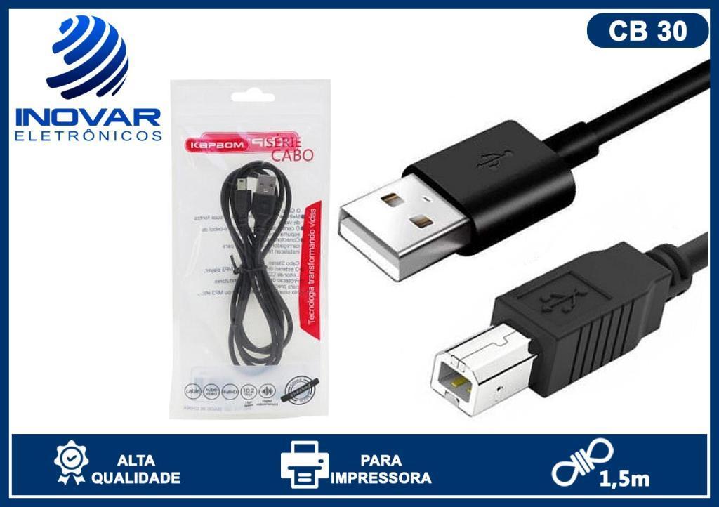 CB 30 CABO PARA IMPRESSORA 1,50 METROS KAP-V06