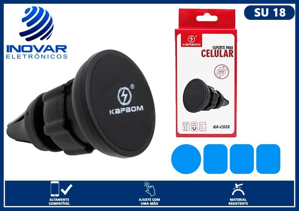 SU 18 SUPORTE DE CELULAR PARA SAIDA DE AR COM IMÃ KA-C028 /CJ-54 SPC-57