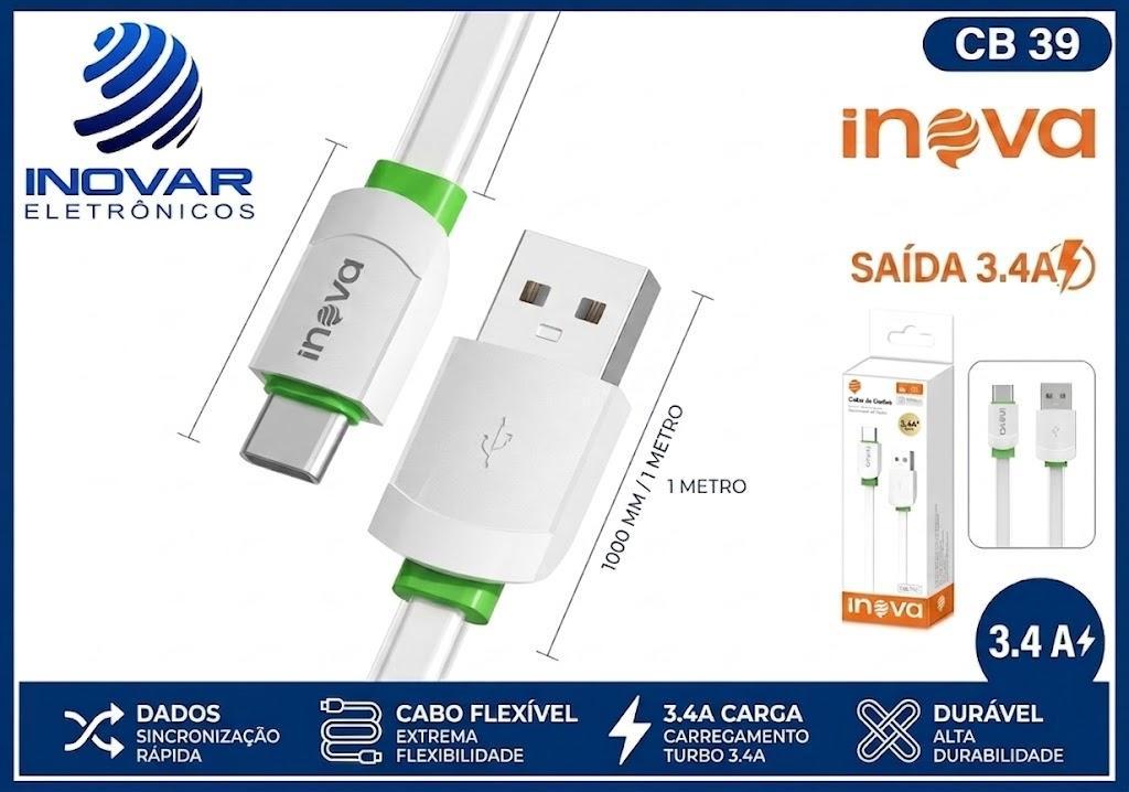 CB 39 CABO CARREGADOR TIPO C 2.4A 1 METRO CBO 5742 / 7420 7421 6101