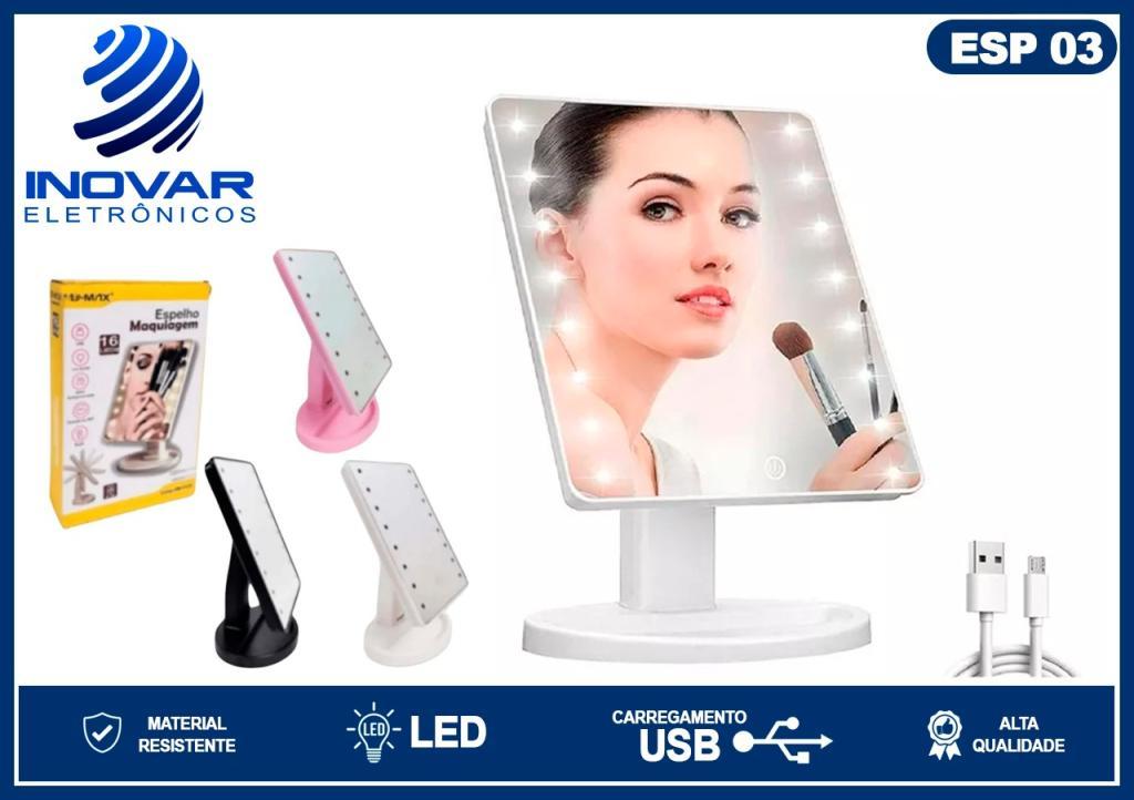ESP 03 ESPELHO DE MESA COM 16 LEDS BM-F1070