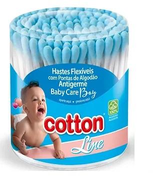 P01 HASTES COTTON POTE BABY BOY 150UN**