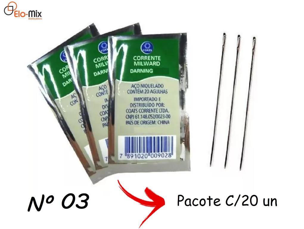 PX2 AGULHA P/CUSTURA Nº3 C/20UN