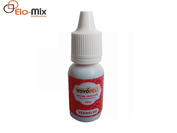 P7 CORANTE COMESTIVEL LIQUIDO VERMELHO C/12UN**