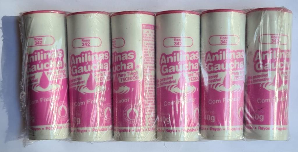 P8 TINTA P/ROUPA GAUCHA ROSA C/06UN**