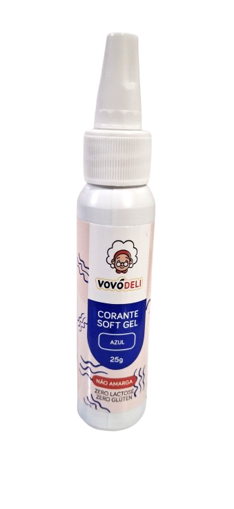 P7 CORANTE COMESTIVEL SOFT GEL AZUL C/06UN**