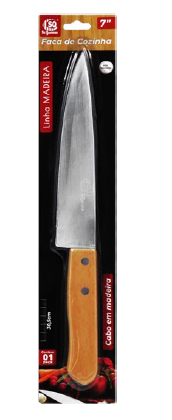 P9A FACA COZINHA Nº7 SQ CABO MAD REF:3106 C/03UN