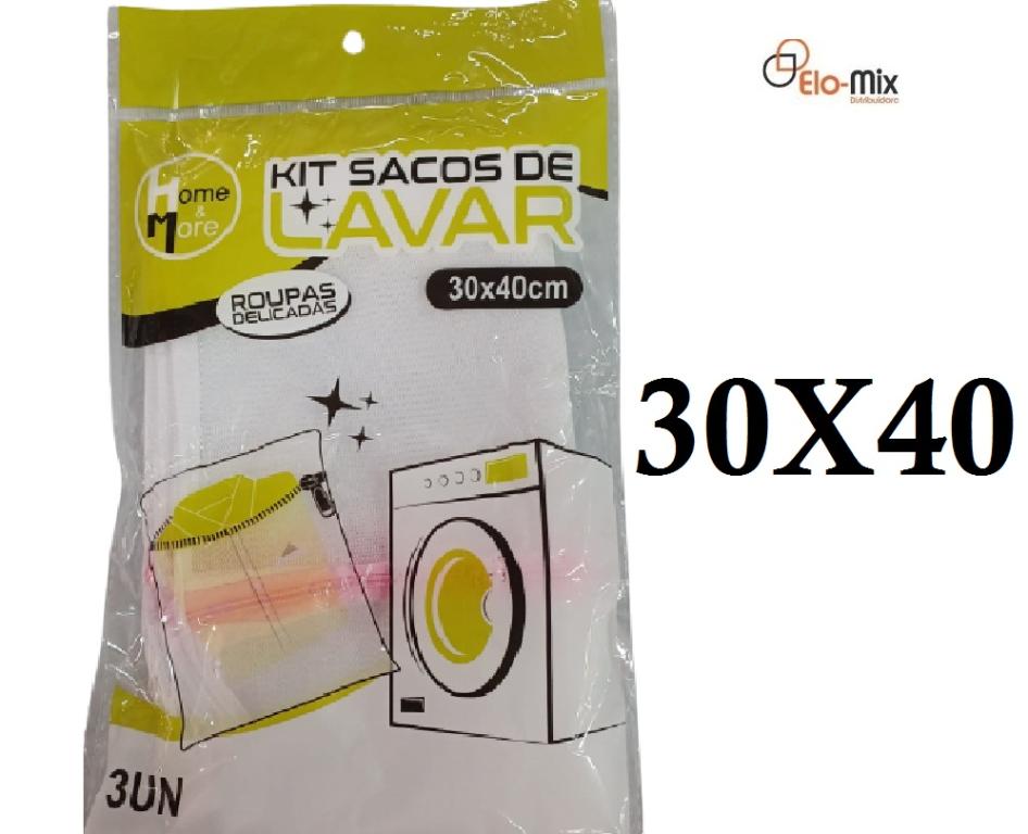 P8 SACO DE LAVAR HM 30X40CM KIT C/03X03UN