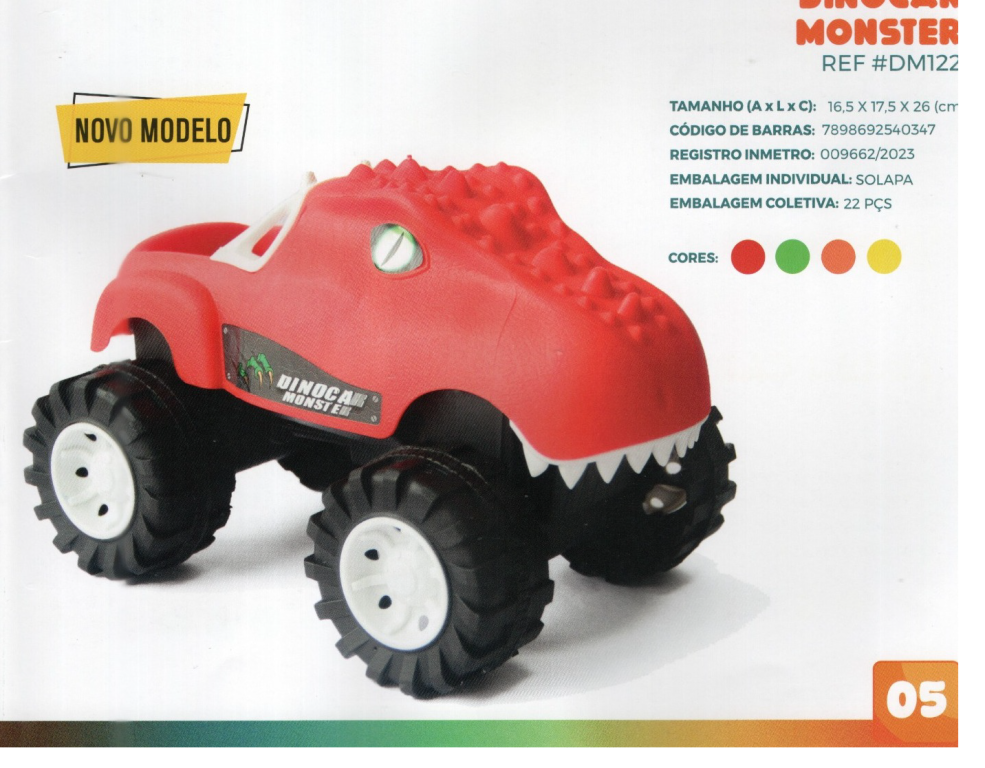 PX3 BRINQ DINOCAR MONSTER DM122 TIMPLAST