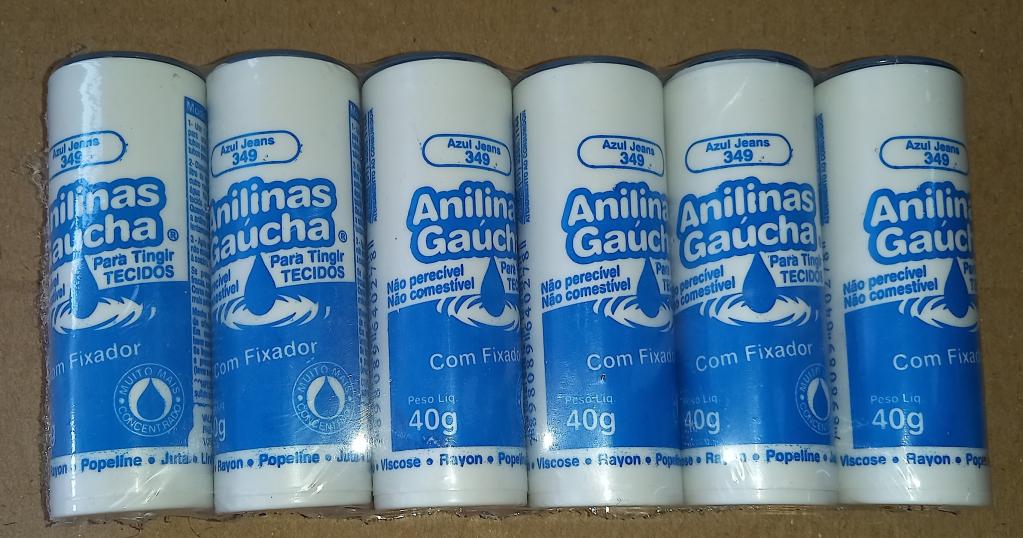 P8 TINTA P/ROUPA GAUCHA - AZUL GINS