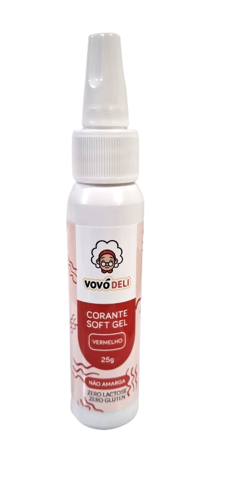 P7 CORANTE COMESTIVEL SOFT GEL VERNELHO C/06UN**