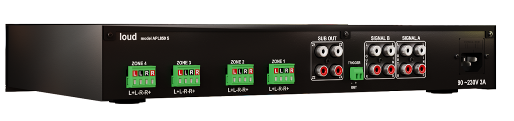 Amplificador loud apl 850 4 Zonas