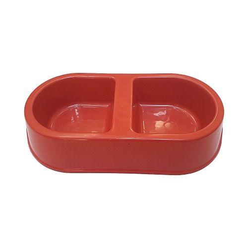 COMEDOURO PLASTICO DUPLO 2D 2X 350ML