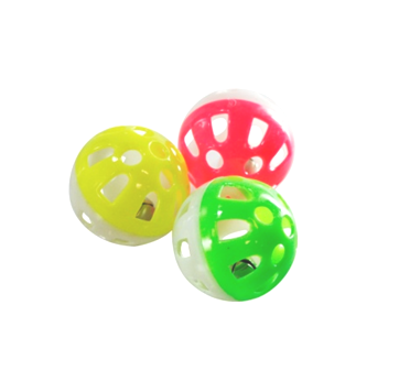 CAT TOY BOLINHA PLASTICA C/GUIZO