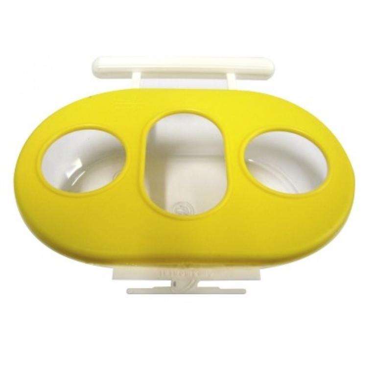 COMEDOURO 3 FUROS C/SUPORTE