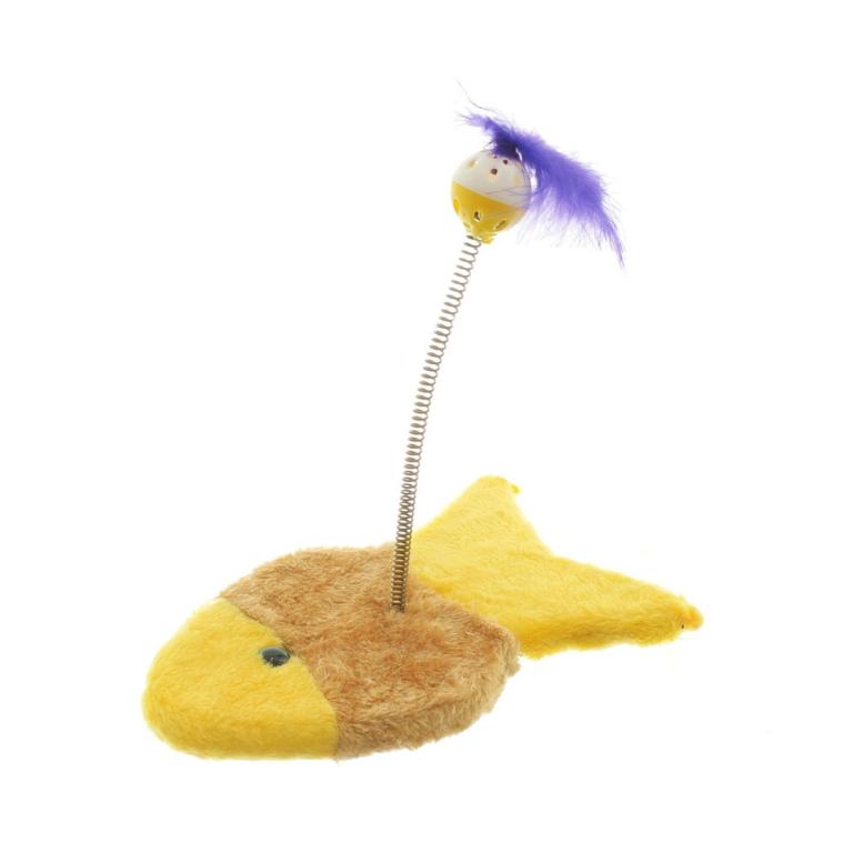 BRINQUEDO GATO PEIXE COM BOLA