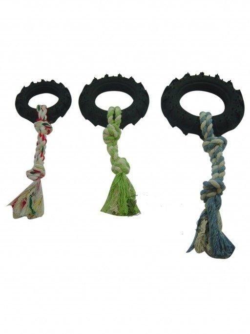 BRINQUEDO PNEU COM CORDA PEQ