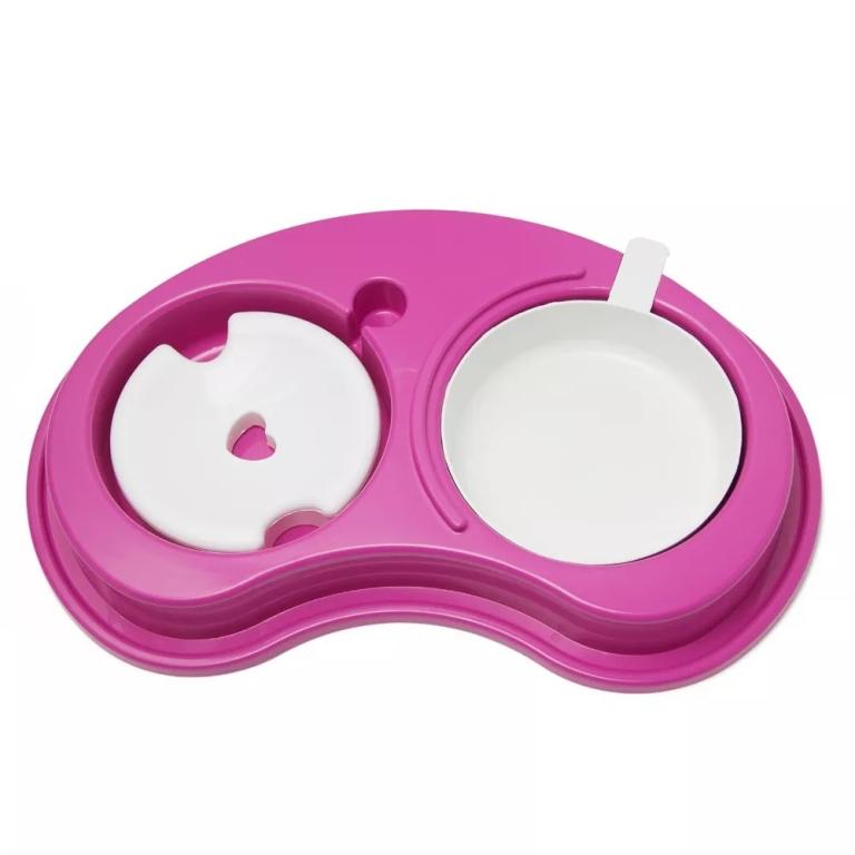 COMEDOURO PLAST A/F DUPLO PELOS LONGOS