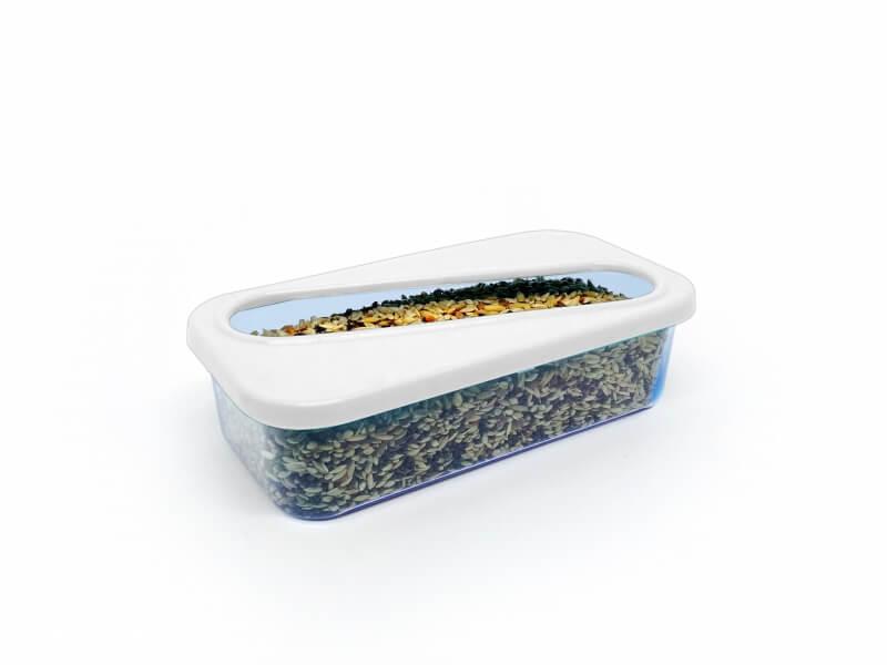 COMEDOURO COM TAMPA PEQUENO 250ML C/5