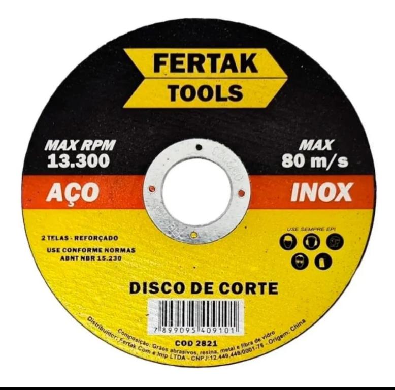 DISCO CORTE INOX 7" X 180 X 1.6