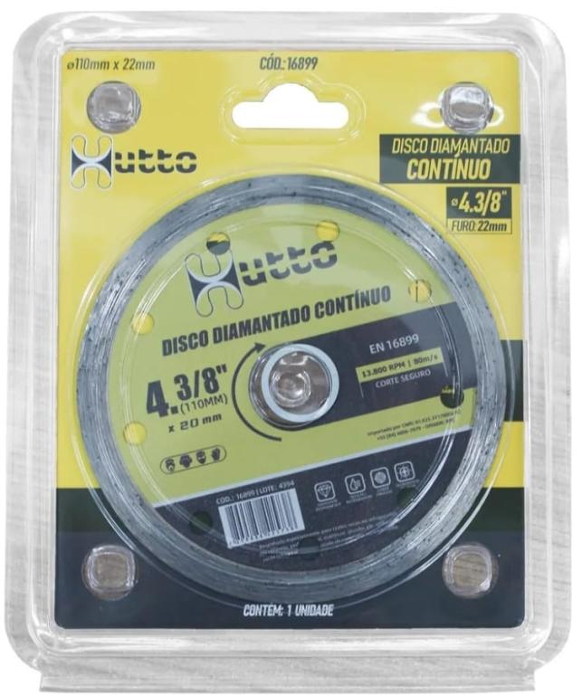DISCO DE CORTE DIAMANTADO LISO (CONTINUO)