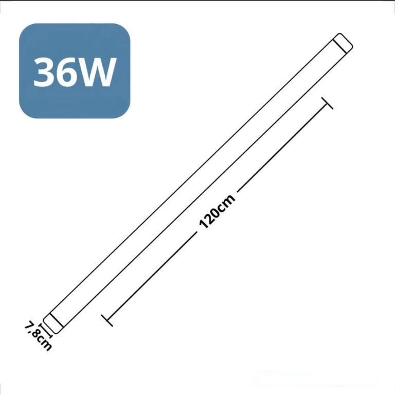 LUMINARIA LED SUPER SLIM 36W 6500K 1,20MT (CX C/30)