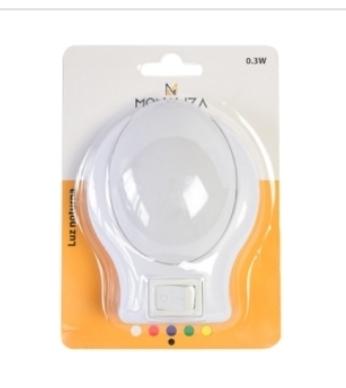 ABAJUR NOTURNO DE LED P TOMADA  MZ24328